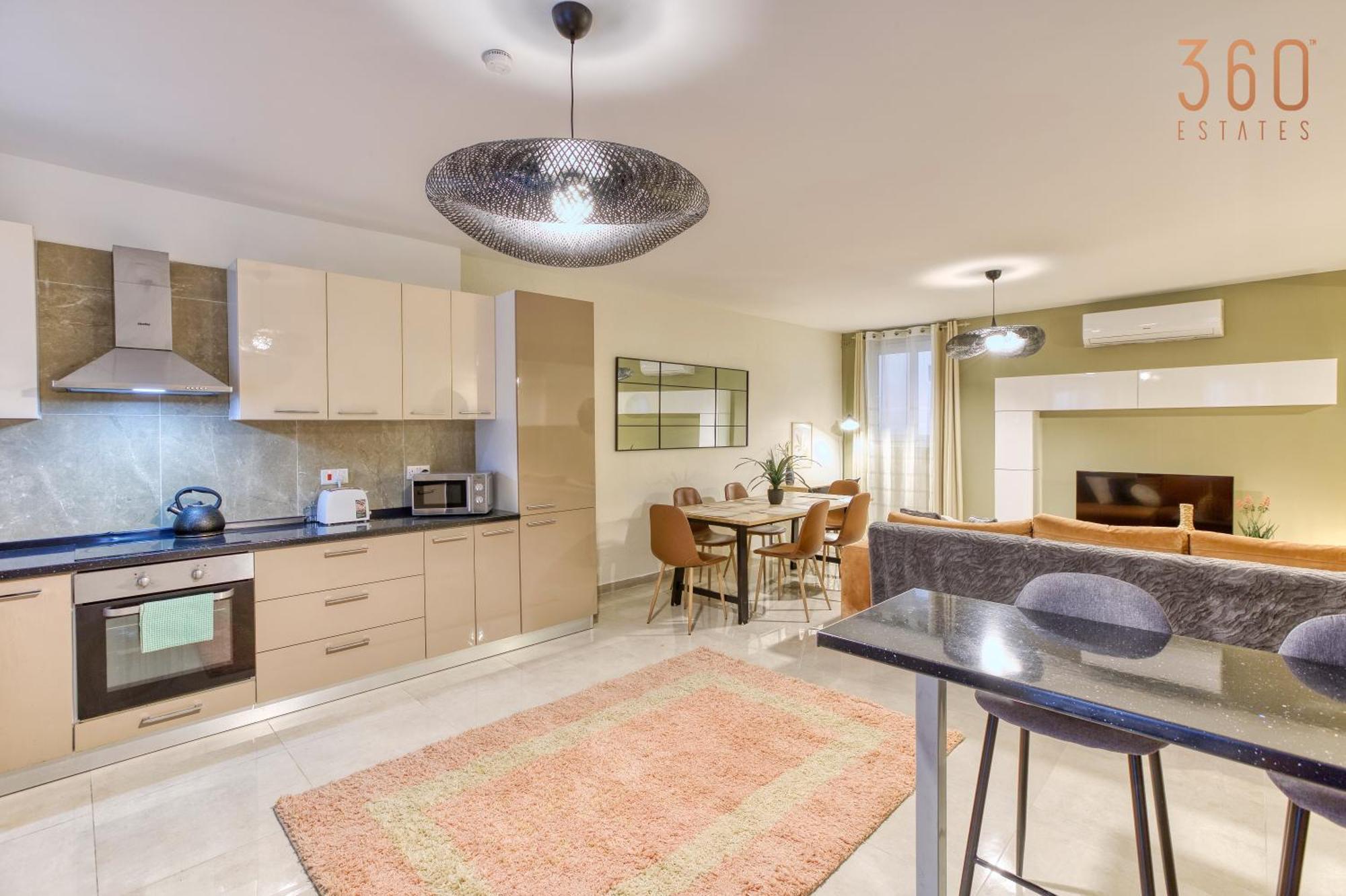 Lägenhet A Beautiful, Designer 3br In St Julians By 360 Estates St. Julian's