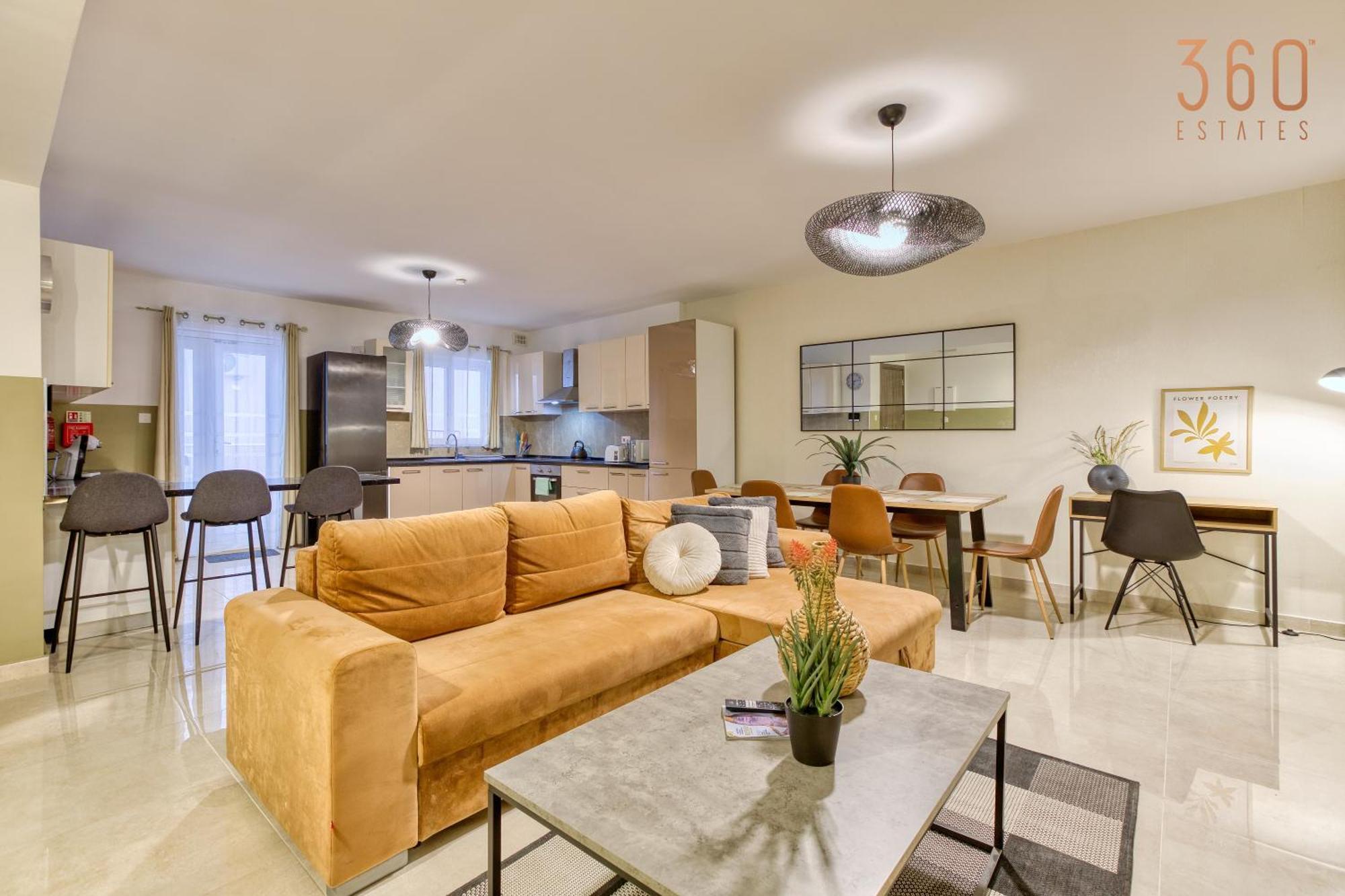 A Beautiful, Designer 3br In St Julians By 360 Estates Apartment *